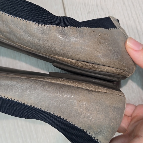 Tory Burch Womens Leather Carrie Ballet Flats shoes sz 10M - Picture 8 of 16